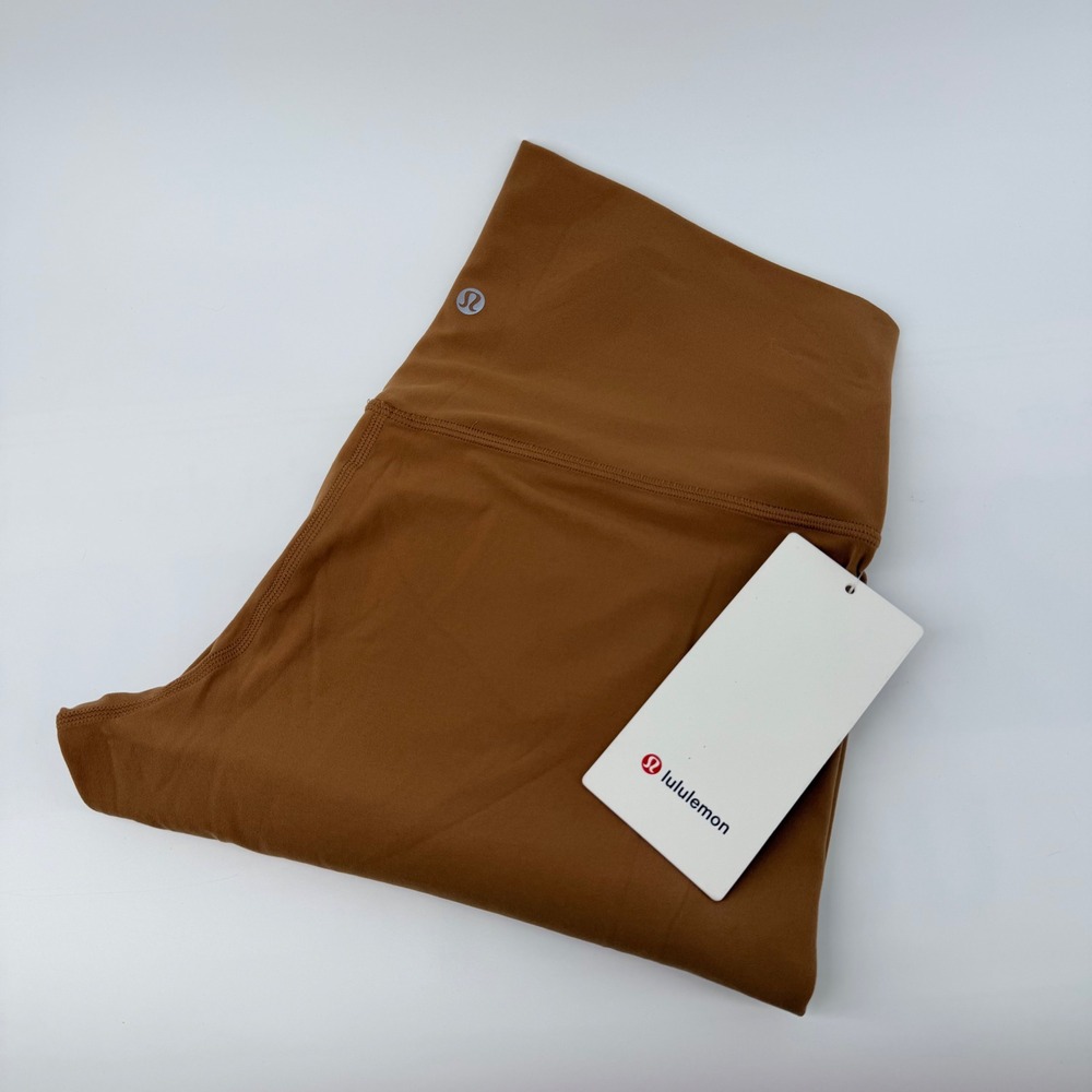 Lululemon Align High Rise Pant 25 Nulu Yoga Leggings Copper Brown Size 12